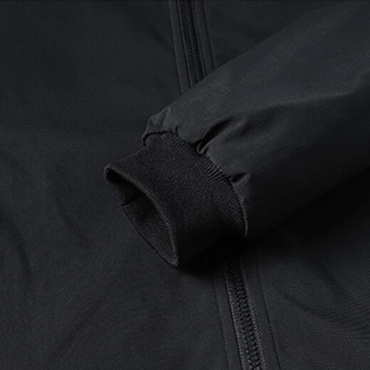 PLAYBOY Jacket Men's Autumn and Winter Large Size Men's Business Casual Windproof Stand Collar Jacket Black 2XL