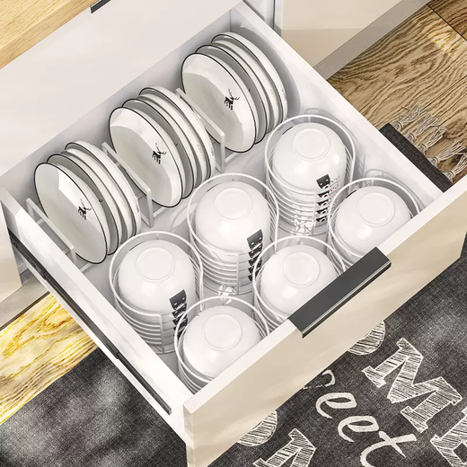 Yusenyi Drawer Bowl Kitchen Cabinet Upside Down To Store Objects Countertop Drainage Dish Storage Rack Yujia Indoor Dish Rack Rack Upside Down Dish Rack-Drain Tray