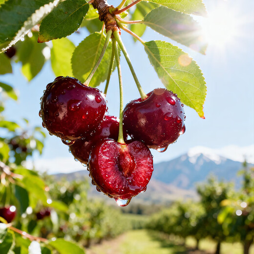 Jingxiansheng imported Chilean cherries Super Big Mac 4J grade 900g gift box fruit diameter about 32-34mm fruit gift box
