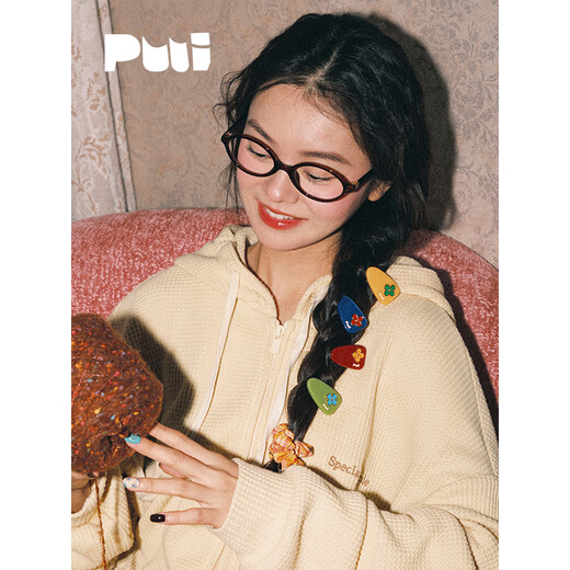 PUUI Original and Cute 2025 New Pop Geography Series Girls Side Clip Hairpins and Hairpins Thingvellir Sunset