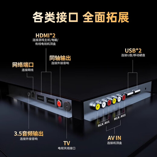 Konka Yunshang has sold 100,000+ 2025 new ultra-high-definition smart network wifi voice TV ultra-thin LCD projection screen living room eye protection elderly children home display 65LED* smart voice version 108*63 cm nationwide joint warranty + SF Express + ten years of free replacement