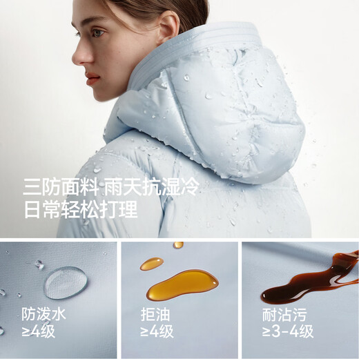 Semir down jacket women's winter 90 down short three-proof bud hood 25 high loft windproof hooded jacket 109725113028