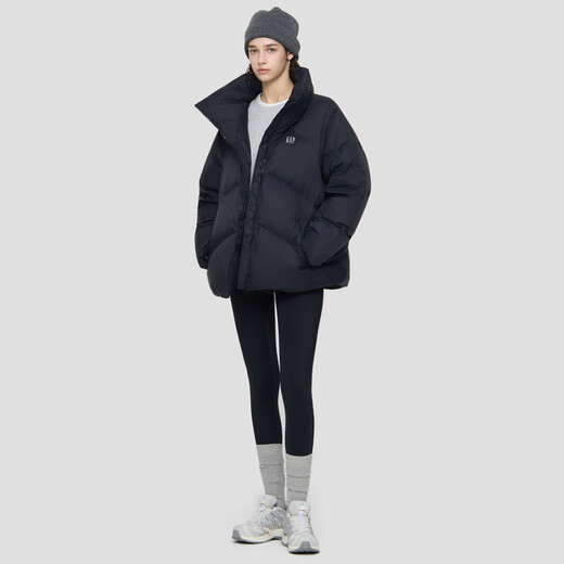 Gap Women's 2025 Autumn New Printed Logo and High Stand Collar Down Jacket Warm and Loose 793732