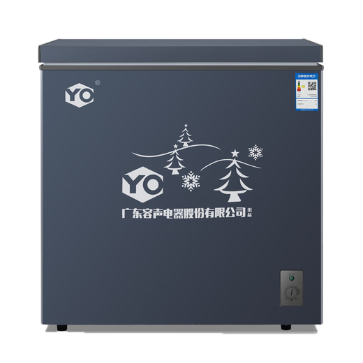 YO Freezer Frequency Conversion Horizontal Small Freezer Household Small Refrigerated Fresh Refrigeration Large Capacity Commercial Energy Saving Frost-Free 158 Upgrade Single Temperature Frost Reduction + Frequency Conversion丨Copper Tube丨First Class Energy Efficiency 158L