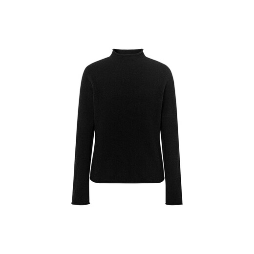Eifini Jiang Xin endorsed all cashmere basic turtleneck pullover skin-friendly cashmere sweater top for women autumn new style black S 80-100Jin Jin is equal to 0.5 kg