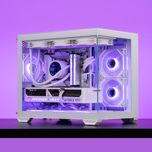 Colorful amd Ruilong r7 9800x3d/9700x rtx5080/5070ti/5060 white sea view room desktop assembly computer host game e-sports flagship store diy complete machine six R7 9800X3D+5070+1T+32G