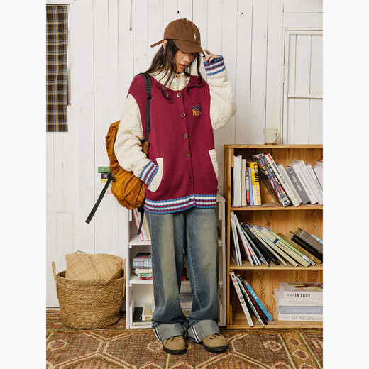 OCTOPUSME Octopus Home 10/20 New at 20:00 LOGO fabric knitted baseball uniform blue and white color matching S