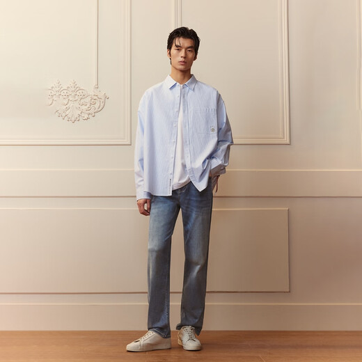 JACK&JONES autumn new fashion trend versatile casual high elastic cool straight men's jeans 225332153