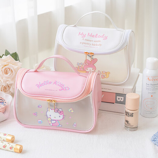 JD Logistics Sanrio Cosmetic Bag Travel Portable Toiletries Bag High-Looking Large Capacity Portable Storage Bag Kurome Purple