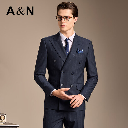 Antonio Wedding Season & Two-piece Suit Men's Suit with Center Back Slit Formal Suit Wedding Groom's Dress Business Suit