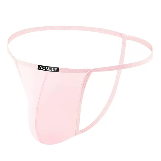 Nude pink men's underwear hollow hip lifting tight thong low waist sports fitness single thong for young boys pink M
