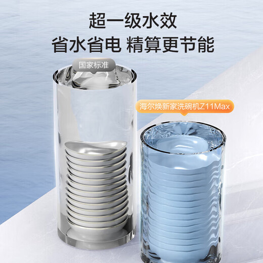 Haier under-stove dishwasher embedded small household 12/14 set 80 sterilization level 1 water efficiency smart door opening quick drying 7 days storage merchant warehouse Z11Max multi-sterilization EBW1458GH