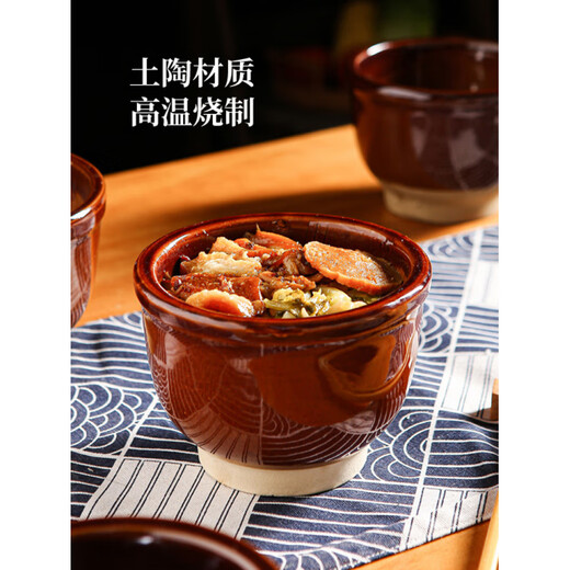 Grinding bowl Farmhouse coarse pottery vegetable bowl food grinder garlic pounding medicine bowl household garlic 2 pack large size grinding bowl with wooden hammer