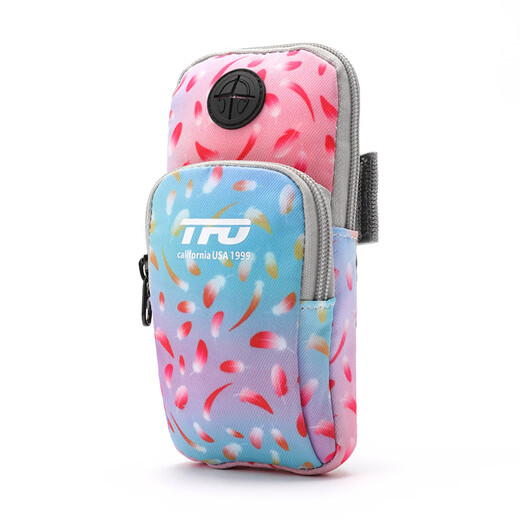 TFO event-level running mobile phone bag sports arm bag for men and women water-repellent wrist bag mobile phone case outdoor fitness equipment powder blue