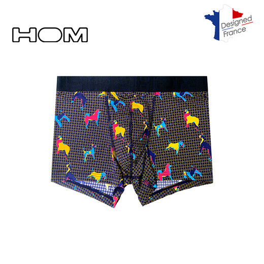 HOM French men's fashion underwear boxer briefs men's boxer briefs briefs thong 402654-red 2XL