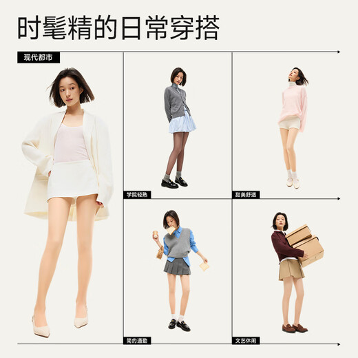 Moxun Yang Ying's same style bare leg artifact button type detachable supernatural pantyhose with feet medium skin tone thin velvet type