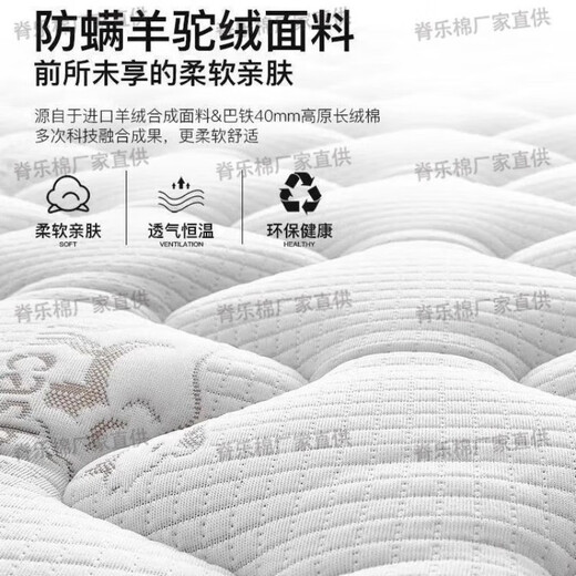 席梦思床垫家庭软硬两用独立弹簧床垫加厚20cm乳胶椰棕出租房床垫 希尔顿款丨E3高级房+臻享乳胶22cm厚】 1350mm*1900mm