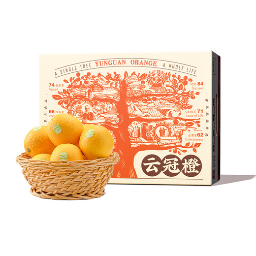 云冠橙净重10斤装2025褚橙官方云南冰糖橙当季新鲜水果礼盒橙子产地直发 优级果云冠橙 5kg
