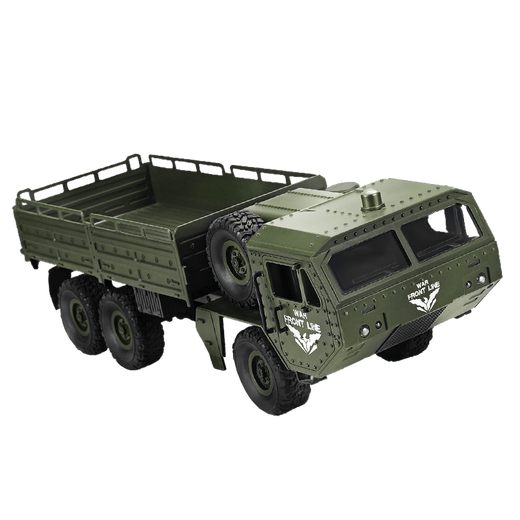 Chili 25 remote control cars for 6-14 years old, large toy car number, military truck, six-wheel drive simulation off-road children's electric car, Dongfeng No. 9 remote control truck, six-wheel, six-wheel drive green, standard 1 battery, free remote control battery + screwdriver