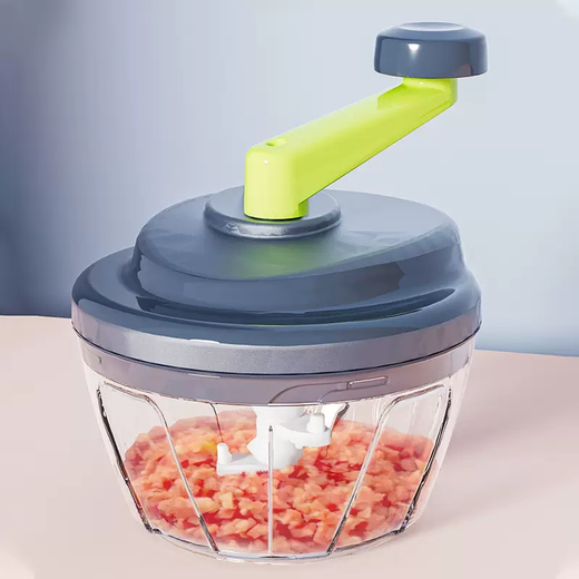 Yusenyi garlic artifact garlic grinder manual garlic pounding garlic grinding garlic cutting garlic garlic grinder garlic ginger garlic grinder gray 3 blades 500ml