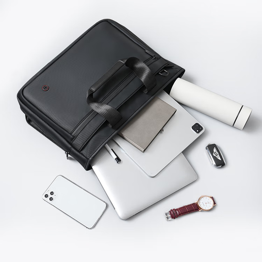 Septwolves Laptop Briefcase Portable Crossbody Casual Travel Shoulder Back File Men's Commuting Office 15.6 Inch