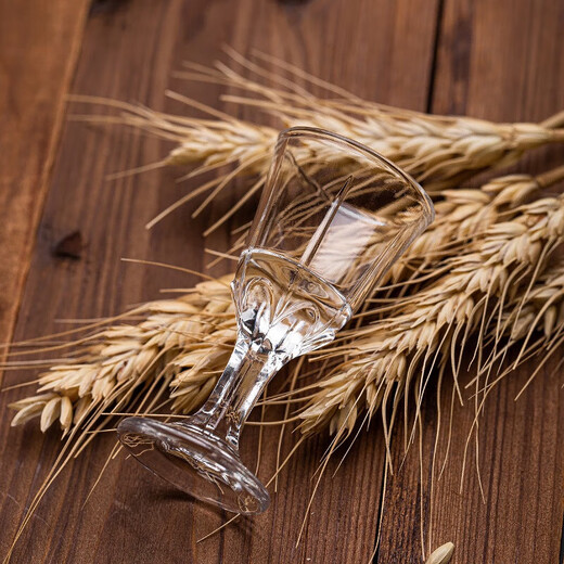 Green apple glass glass wine divider white wine glass set household small wine cup small wine glass one shot glass 100ml wine bottle*6+10ml wine glass*6