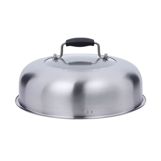 Yusenyi steamer pot lid high lid household stainless steel heightening and thickening universal 32cm27CM26CM28 wok glass lid 22.6CM outer diameter steamer lid Please consult customer service for size when placing an order