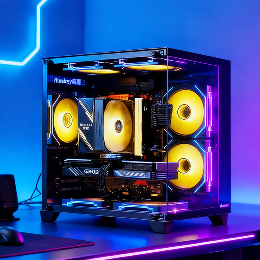 ASUS family bucket 13400F/14600KF/RTX5060 independent display sea view room assembly computer game e-sports live rendering design desktop host DIY complete machine I5 12400F+RTX5060 | cost performance