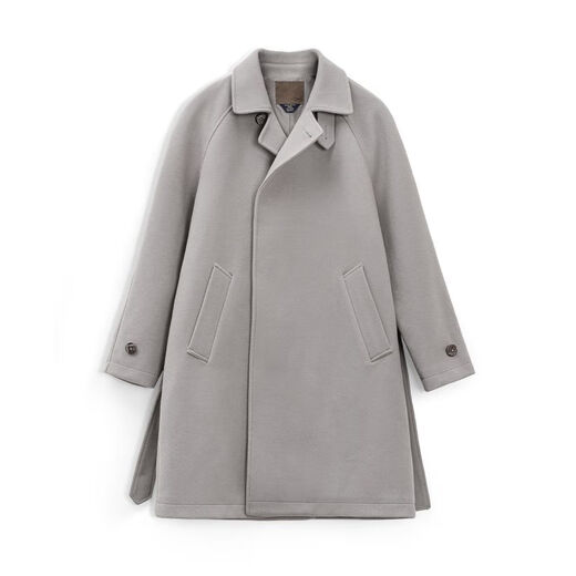 Madden Workwear German Gray Balmakken Windbreaker Mid-Length Trench Coat Loose Profile British Jacket Men's Autumn Light Gray XL