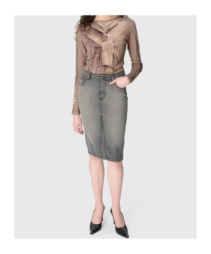 MARINE SERRE 25FW Denim Skirt Women Picture Color WSK126ACDEN0006 20 | EU-38