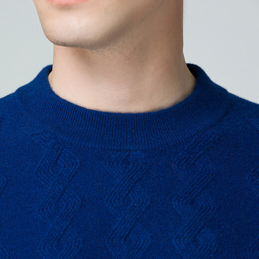 
Hengyuanxiang cashmere sweater men pure cashmere sweater men round neck knitted base shirt warm pullover sweater comfortable casual top dark red L 170/88A