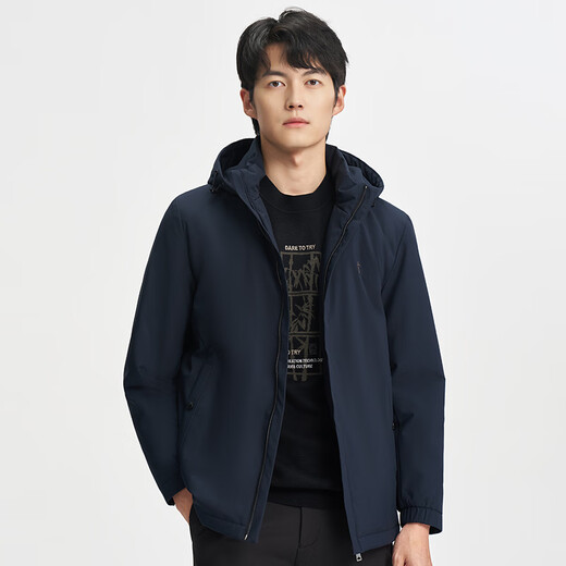 TRIES Men's Jacket Thick Graphene Removable Hood Windproof Spring and Autumn New Outdoor Top