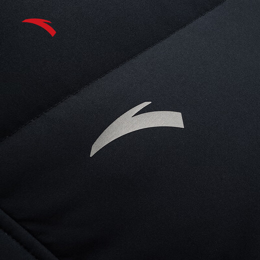 ANTA six-degree core down jacket丨Mid-length sports down jacket men's winter duck down cold-resistant thickened warm cotton jacket basic black-3 cold-resistant-40 degree down jacket XL (men's 180)