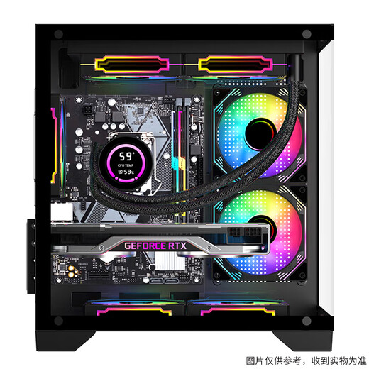 AOC Core i5 12400F/14400F/RTX3060/5060 Delta Datile game console computer desktop assembly computer host sea view room DIY complete machine configuration three i5 11400F丨256G丨1660Ti
