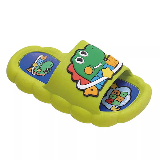 SANGMO German SANGMO children's slippers summer cute cartoon dinosaur home indoor soft bottom non-slip baby slippers blue 26
