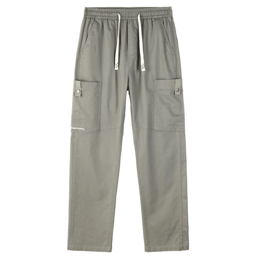 Baleno pure cotton overalls men's autumn new loose straight trousers men's sports versatile casual pants light green L