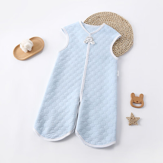 Green Eco Japan Craft Children's Autumn and Winter Split Leg Sleeping Bag Anti-jump Vest Sleeping Bag Baby Anti-Kick Quilt Baby Warm Sleeping Bag Pink (Cotton) 66cm / XS