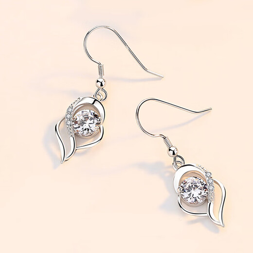PT950 platinum earrings, feminine platinum earrings, earrings, mid-autumn and Valentine's Day birthday gifts for girlfriend and wife, a pair of platinum earrings