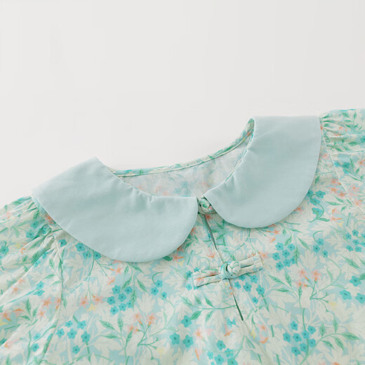 MARC&JANIE Mark Jenny Girls Doll Collar Button Cotton Floral Shirt 2026 Spring and Autumn 551918