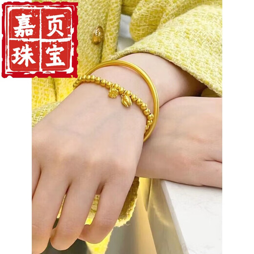 Jiaye ancient method heritage bracelet pure gold 999 gold clad with silver solid bracelet bracelet 20 grams heritage bracelet + order notes 20 grams heritage bracelet + two generations of joy bracelet