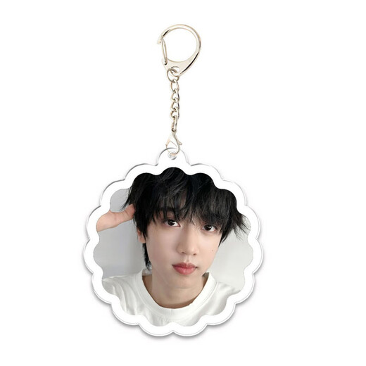 Zhang Guiyuan's new peripheral double-sided transparent keychain school bag pendant to support students' gift customization KXPB16790 5CM
