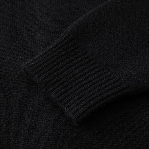 Charles Heart Simple Retro Cardigan Button Sweater for Men and Women Autumn and Winter Embroidered Sweater Couple Tops Black M