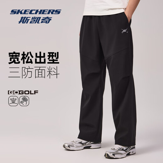 Skechers Casual Pants Men's Pants 2025 Autumn and Winter New Paratrooper Pants Loose Warm Straight Pants Outdoor Three-Proof Sports Pants