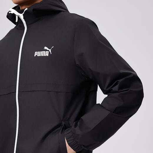 PUMA windproof and water-repellent outdoor sports jacket men's new autumn casual jacket top 849462 black-01 S (170/92A)