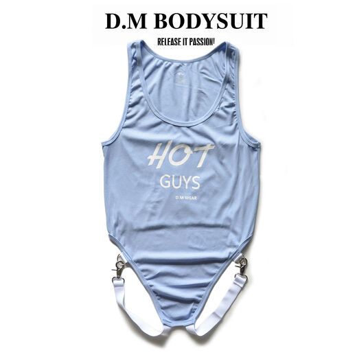 Men's jumpsuit sexy personalized thong double butt buckle tight shapewear sexy modal muscle cream M weight 100-115Jin Jin is equal to 0.5 kg
