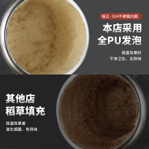 Extra thick stainless steel commercial insulation barrel large capacity cold insulation box ice powder breakfast stall artifact