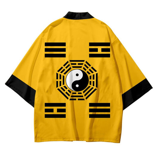 Shifansen (SHIFANSEN) Chinese style Bagua Taoist robe performance clothing Men's and women's casual clothes Hanfu ancient style cloak cardigan coat spring and summer clothing 3H35 vest XXS children's code contact customer service