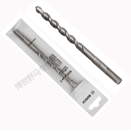 Bosch (BOSCH) extended impact drill bit with two pits and two slots through the wall Dr. electric hammer with round handle and four pits for drilling holes in concrete cement bricks, diameter 8*length 260mm