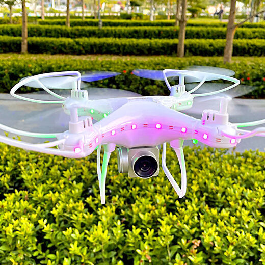 Drone Remote Control Aircraft Children's Toys Helicopter résistant à la chute du quadcoptère Haute définition de charge aérienne Modèle 4 lumières Black High-Und Version (une version électrique à choose [une batterie à distance de la batterie d'avion