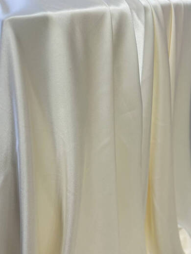Fantasy pearlescent beige cream champagne Korean wedding bright satin satin wedding background party tablecloth pearl white
